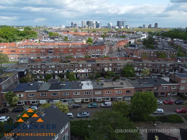 Luchtfoto van daken in woonwijk Sint Michielsgestel Luchtfoto van daken in woonwijk Sint Michielsgestel